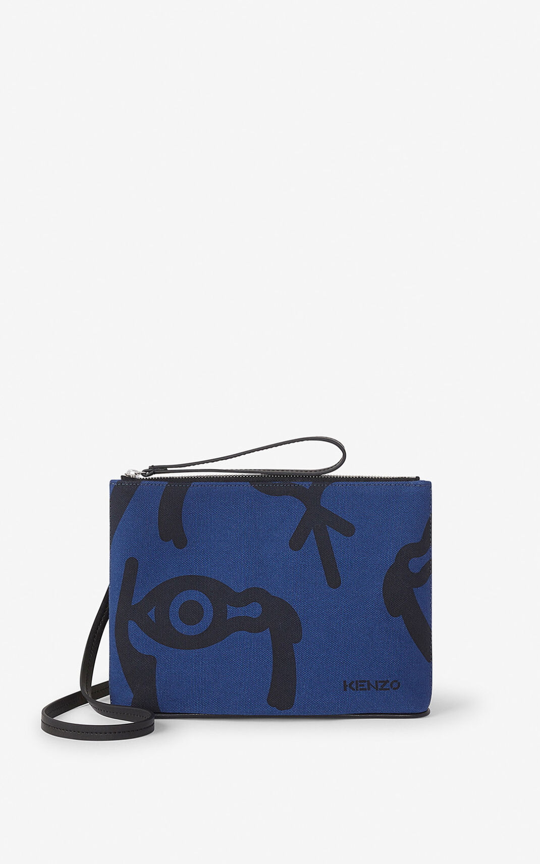 Kenzo Arc Vászon pouch and shoulder strap Válltáska Férfi Kék | ID.260880